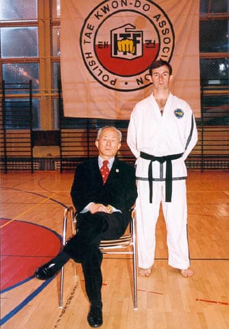 Gen. Choi Hong Hi z trenerem Zbigniewem Sempem